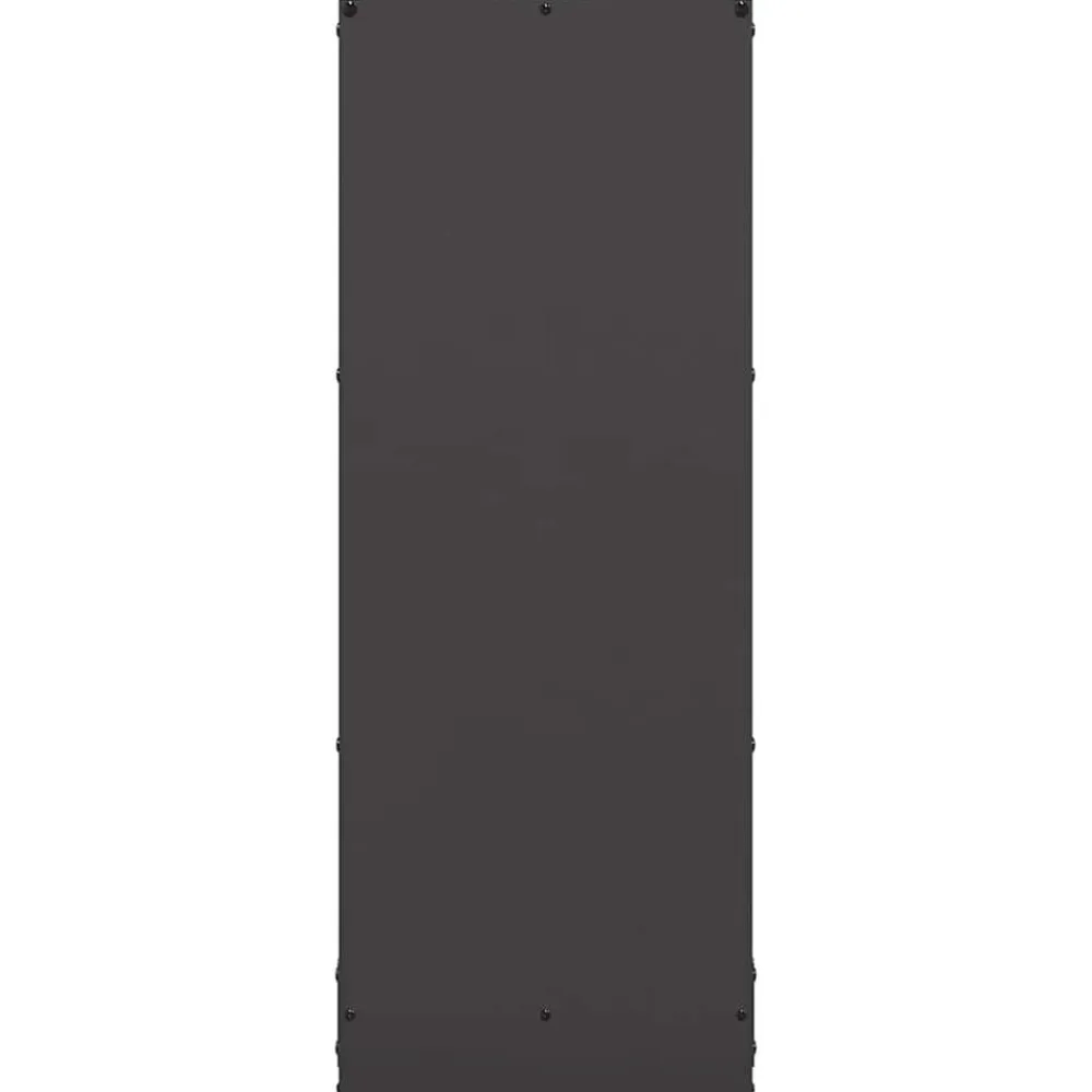 vidaXL Leñero 40x30x80 cm Acero laminado en frío Negro Hot