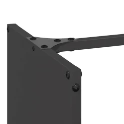 vidaXL Leñero 40x30x80 cm Acero laminado en frío Negro Hot