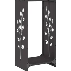 vidaXL Accesorios Para Hornos De Leña Y Chimeneas-Leñero 40x30x80 cm Acero laminado en frío