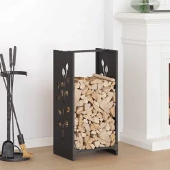 vidaXL Accesorios Para Hornos De Leña Y Chimeneas-Leñero 40x30x80 cm Acero laminado en frío