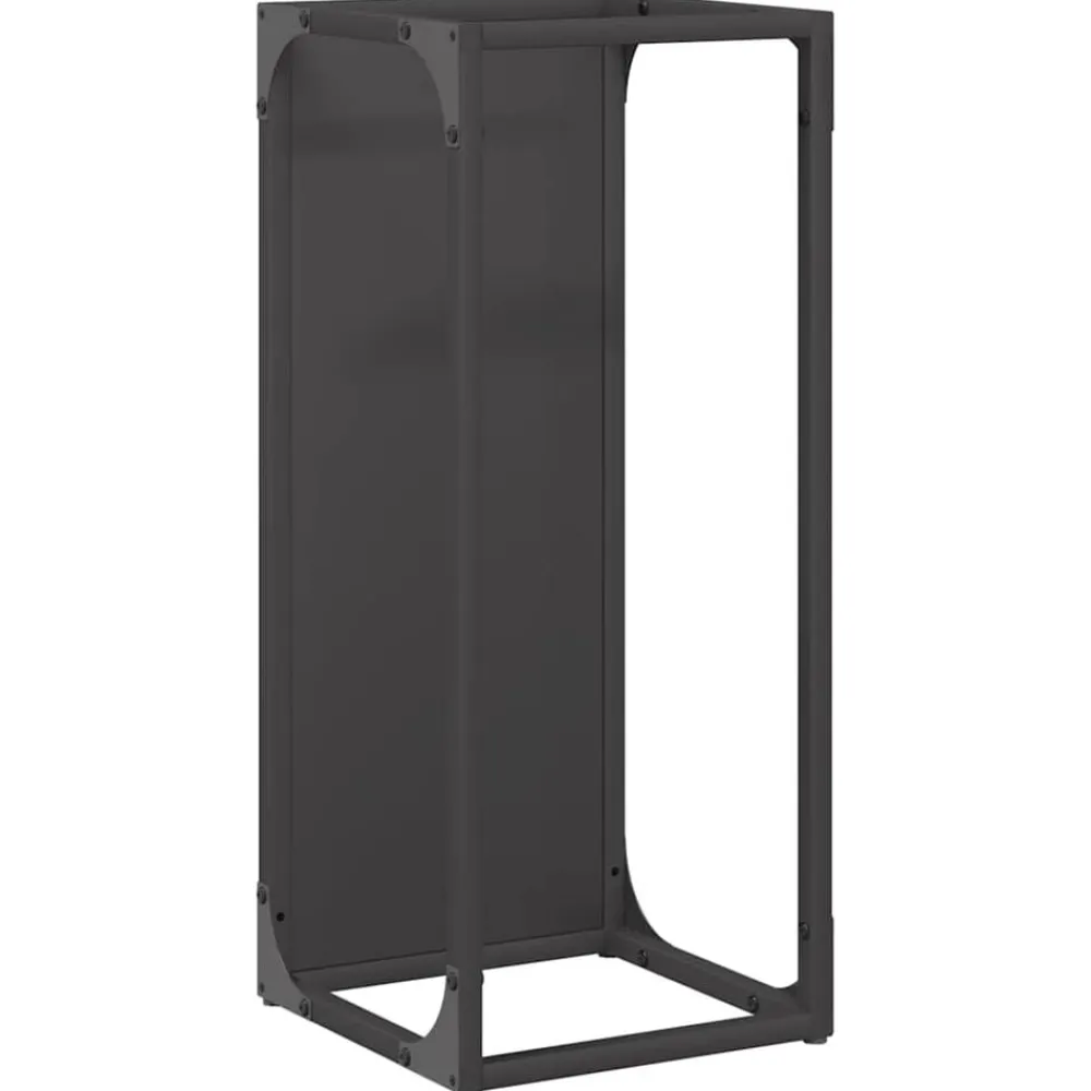 vidaXL Accesorios Para Hornos De Leña Y Chimeneas-Leñero 25x25x60 cm Acero laminado en frío