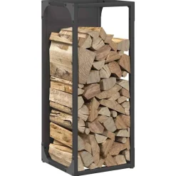 vidaXL Accesorios Para Hornos De Leña Y Chimeneas-Leñero 25x25x60 cm Acero laminado en frío