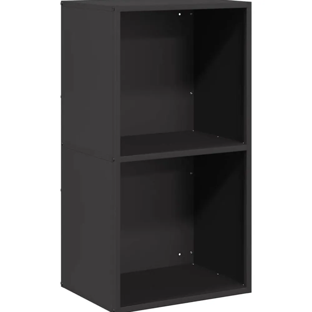 vidaXL Leñero 40x30x75 cm Acero laminado en frío Negro Best