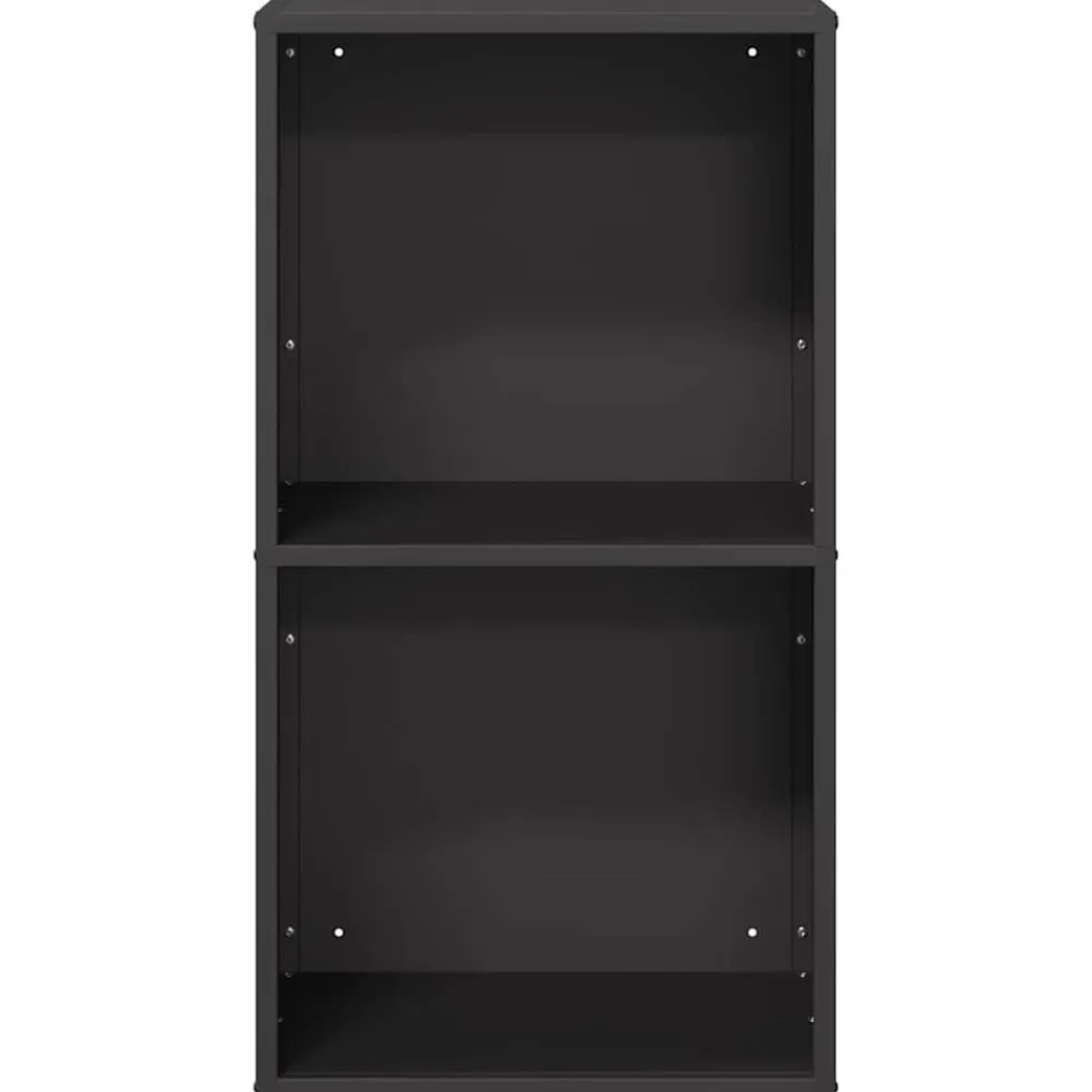 vidaXL Leñero 40x30x75 cm Acero laminado en frío Negro Best