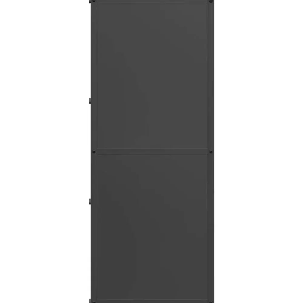 vidaXL Leñero 40x30x75 cm Acero laminado en frío Negro Best