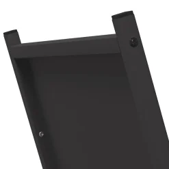 vidaXL Leñero 69,5x35x81 cm Acero laminado en frío Negro Outlet