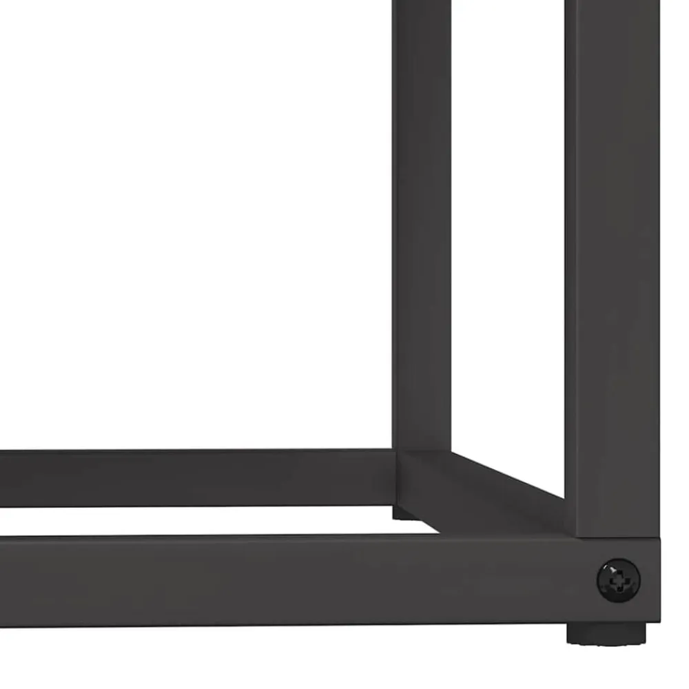 vidaXL Leñero 69,5x35x81 cm Acero laminado en frío Negro Outlet