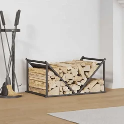 vidaXL Accesorios Para Hornos De Leña Y Chimeneas-Leñero 70x43x34,5 cm Acero laminado en frío