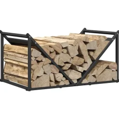 vidaXL Accesorios Para Hornos De Leña Y Chimeneas-Leñero 70x43x34,5 cm Acero laminado en frío