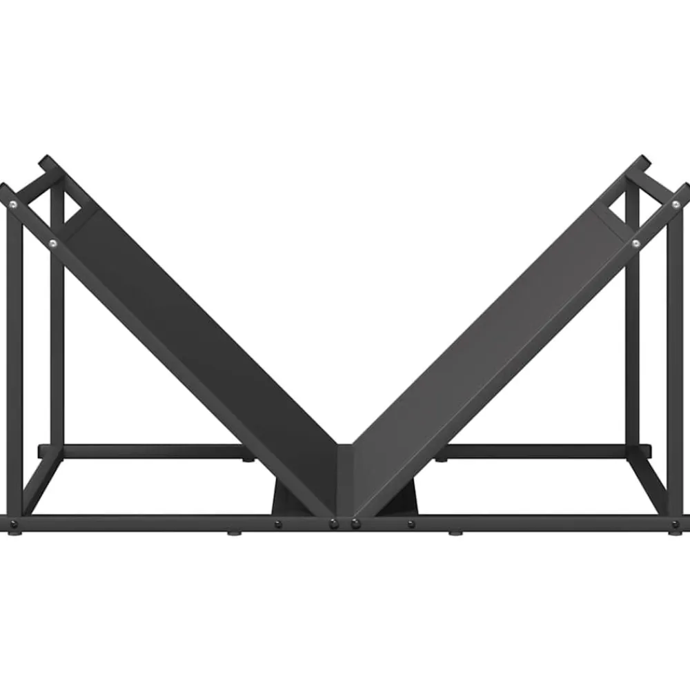 vidaXL Accesorios Para Hornos De Leña Y Chimeneas-Leñero 70x43x34,5 cm Acero laminado en frío