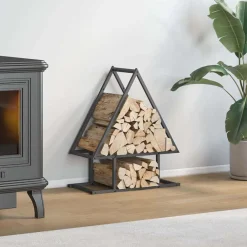 vidaXL Accesorios Para Hornos De Leña Y Chimeneas-Leñero 50x25x60 cm Acero laminado en frío