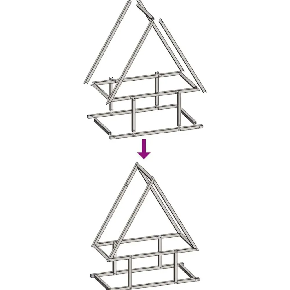 vidaXL Accesorios Para Hornos De Leña Y Chimeneas-Leñero 50x25x60 cm Acero laminado en frío