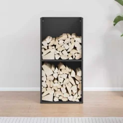 vidaXL Accesorios Para Hornos De Leña Y Chimeneas-Leñero 40x30x80 cm Acero laminado en frío
