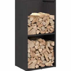 vidaXL Accesorios Para Hornos De Leña Y Chimeneas-Leñero 40x30x80 cm Acero laminado en frío