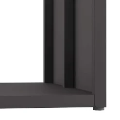 vidaXL Leñero 40x40x40 cm Acero laminado en frío Negro Online