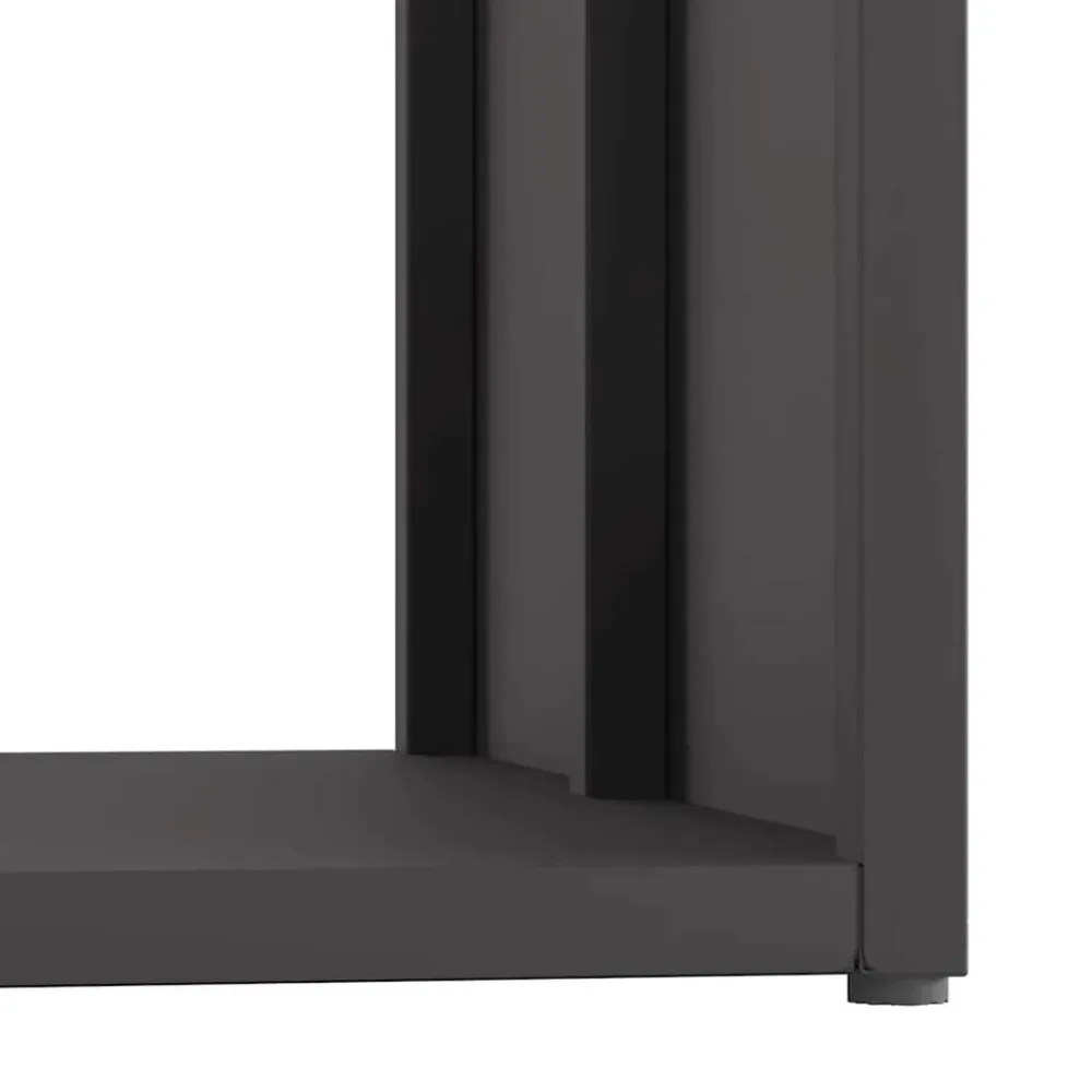 vidaXL Leñero 40x40x40 cm Acero laminado en frío Negro Online