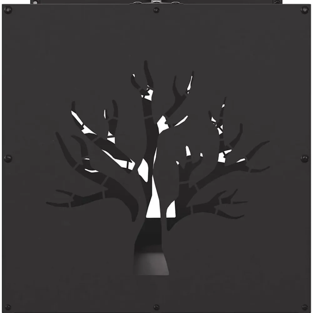 vidaXL Accesorios Para Hornos De Leña Y Chimeneas-Leñero 40x40x40 cm Acero laminado en frío