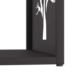 vidaXL Accesorios Para Hornos De Leña Y Chimeneas-Leñero 40x40x40 cm Acero laminado en frío