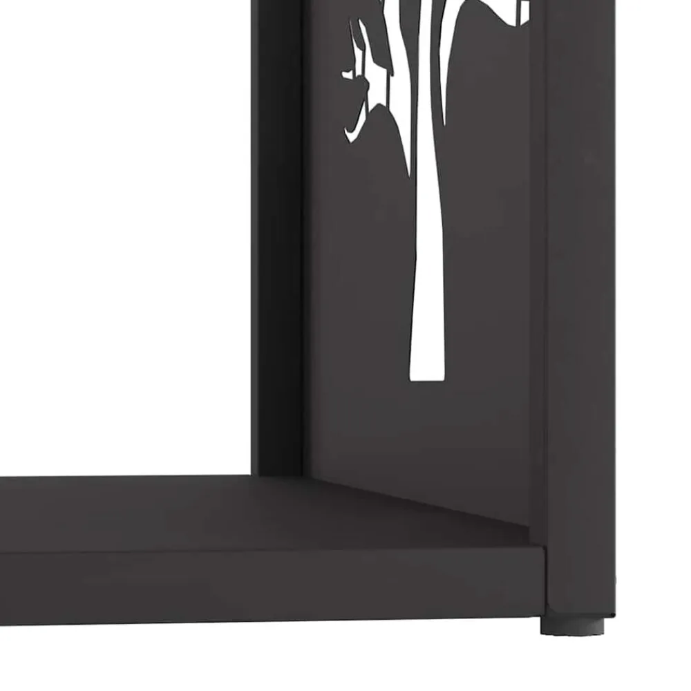 vidaXL Accesorios Para Hornos De Leña Y Chimeneas-Leñero 40x40x40 cm Acero laminado en frío