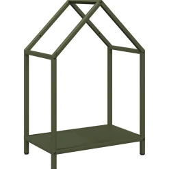 vidaXL Leñero 40x25x60 cm Acero laminado en frío Verde oliva Sale