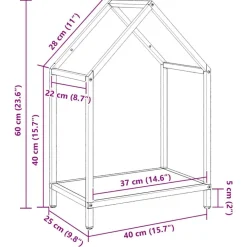 vidaXL Leñero 40x25x60 cm Acero laminado en frío Verde oliva Sale