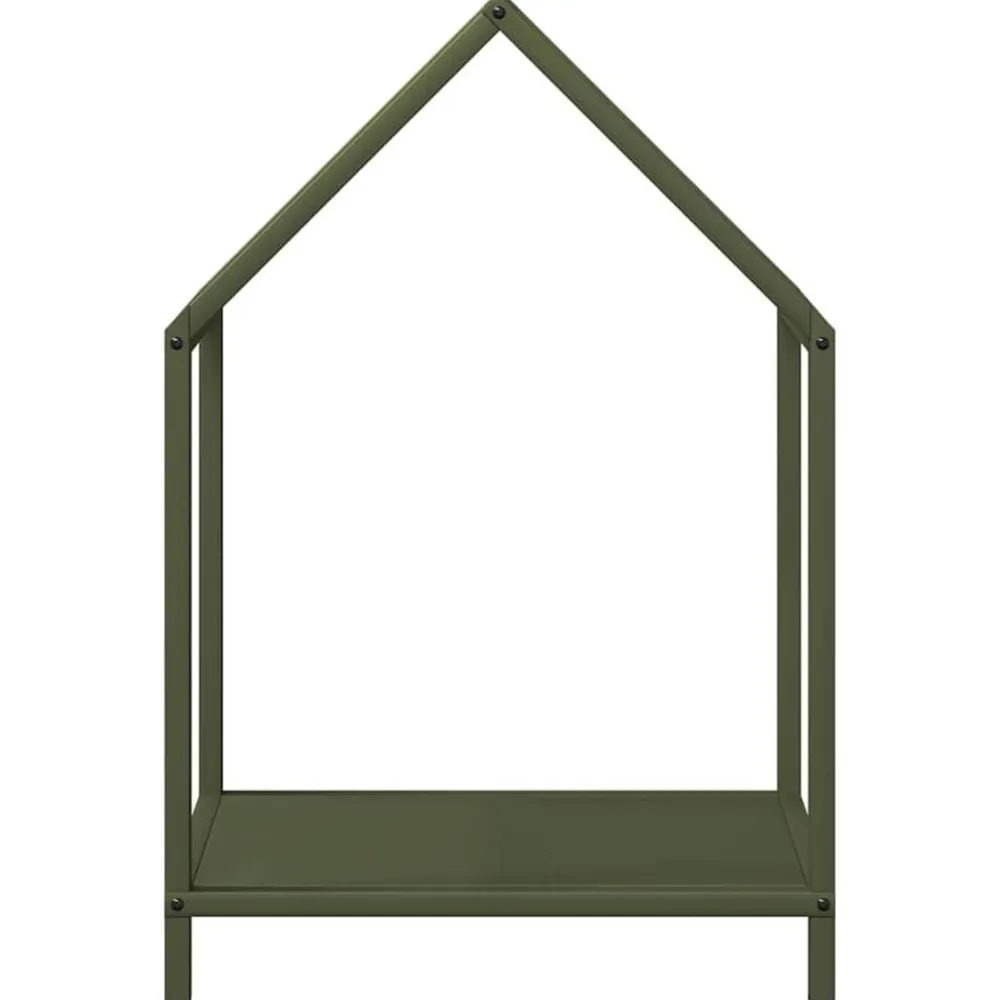 vidaXL Leñero 40x25x60 cm Acero laminado en frío Verde oliva Sale
