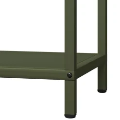 vidaXL Leñero 40x25x60 cm Acero laminado en frío Verde oliva Sale