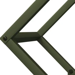 vidaXL Leñero 50x25x50 cm Acero laminado en frío Verde oliva Best