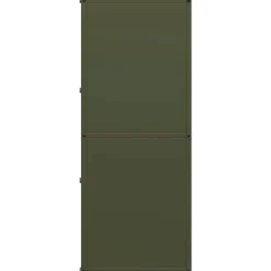 vidaXL Leñero 40x30x75 cm Acero laminado en frío Verde oliva