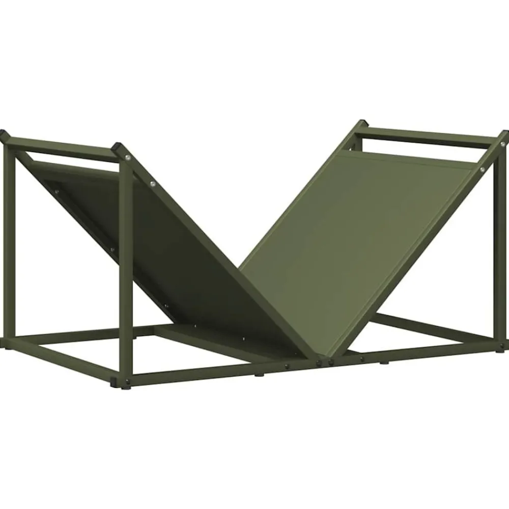 vidaXL Accesorios Para Hornos De Leña Y Chimeneas-Leñero 70x43x34,5 cm Acero laminado en frío