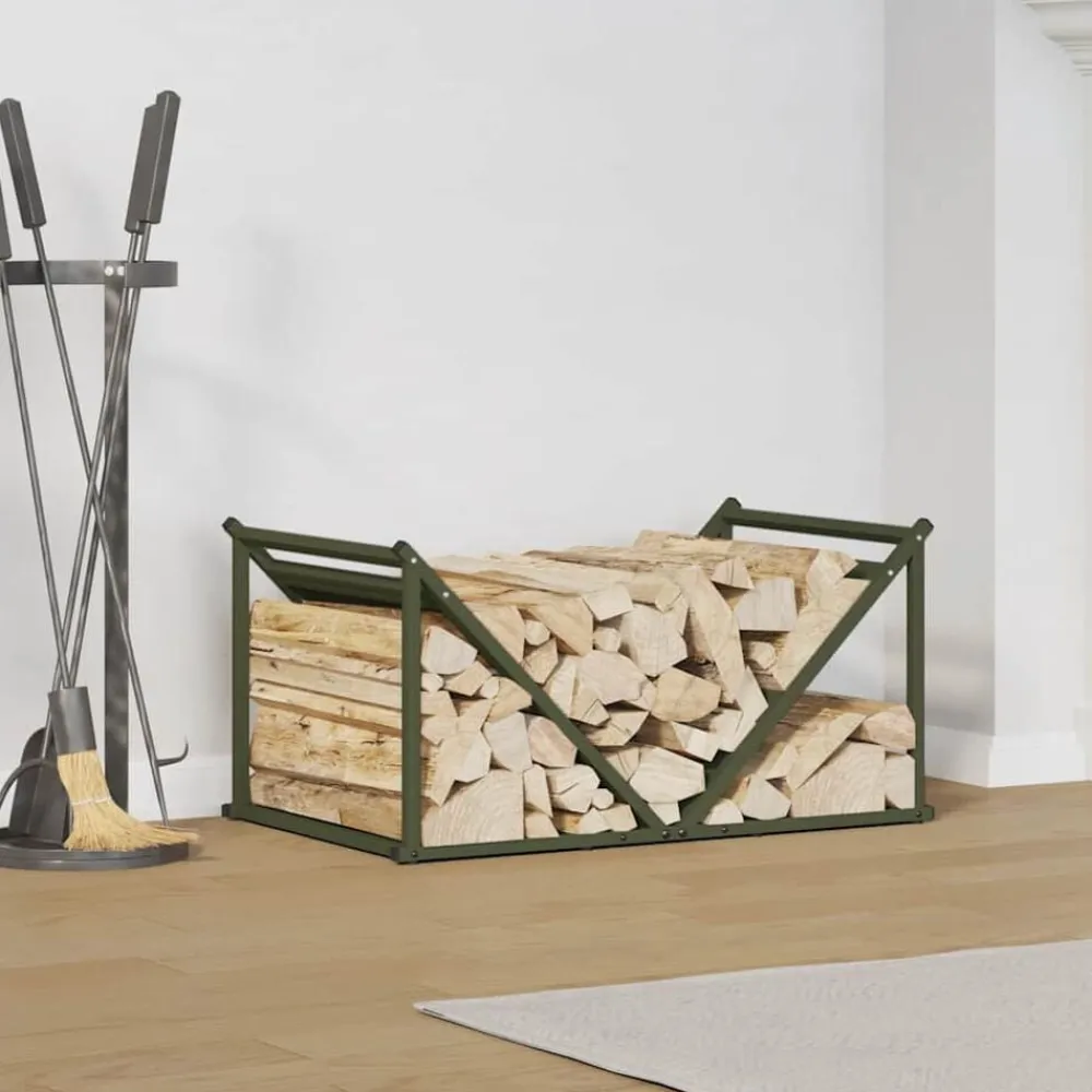 vidaXL Accesorios Para Hornos De Leña Y Chimeneas-Leñero 70x43x34,5 cm Acero laminado en frío