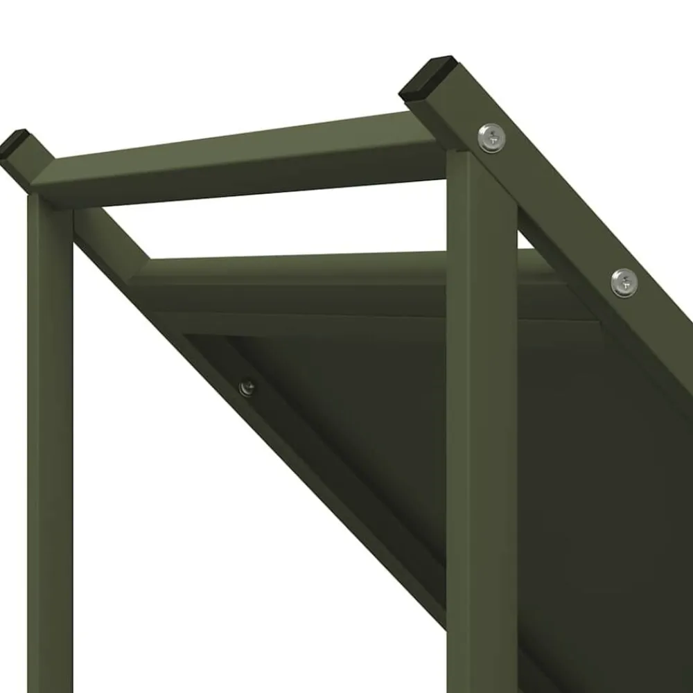 vidaXL Accesorios Para Hornos De Leña Y Chimeneas-Leñero 70x43x34,5 cm Acero laminado en frío