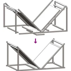 vidaXL Accesorios Para Hornos De Leña Y Chimeneas-Leñero 70x43x34,5 cm Acero laminado en frío