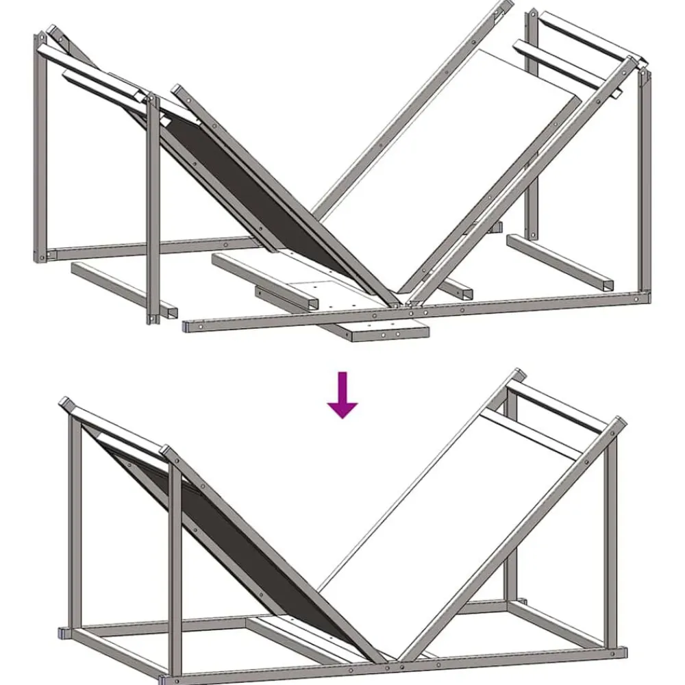 vidaXL Accesorios Para Hornos De Leña Y Chimeneas-Leñero 70x43x34,5 cm Acero laminado en frío