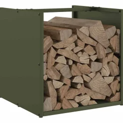 vidaXL Accesorios Para Hornos De Leña Y Chimeneas-Leñero 40x40x40 cm Acero laminado en frío