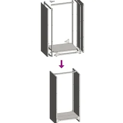 vidaXL Accesorios Para Hornos De Leña Y Chimeneas-Leñero 40x30x80 cm Acero laminado en frío