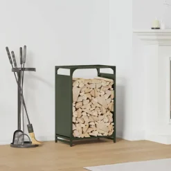 vidaXL Accesorios Para Hornos De Leña Y Chimeneas-Leñero 44x28x65 cm Acero laminado en frío