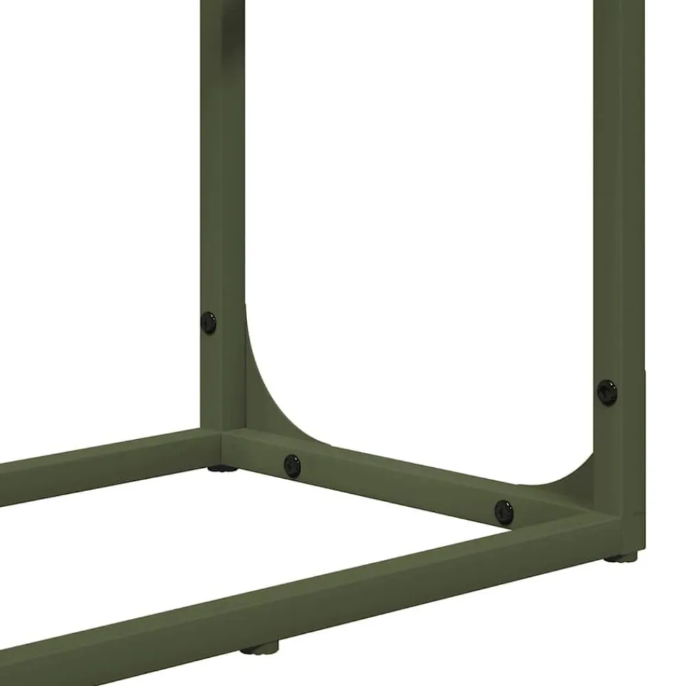 vidaXL Leñero 60x25x100 cm Acero laminado en frío Verde oliva