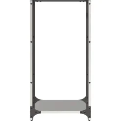 vidaXL Leñero 40x30x80 cm Acero inoxidable