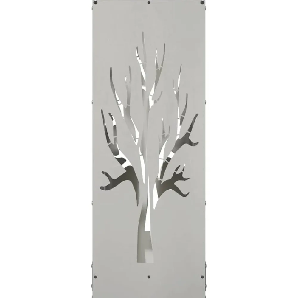 vidaXL Leñero 40x30x80 cm Acero inoxidable Clearance