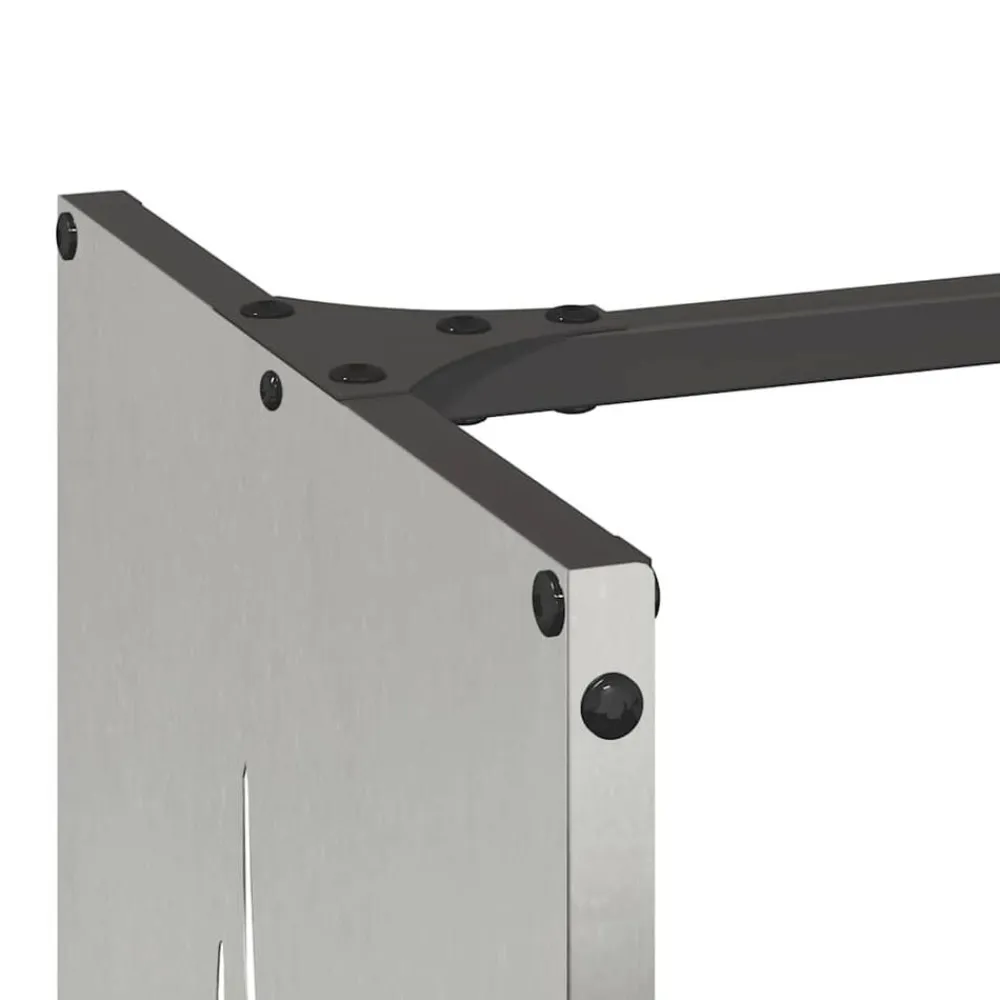 vidaXL Leñero 40x30x80 cm Acero inoxidable Clearance