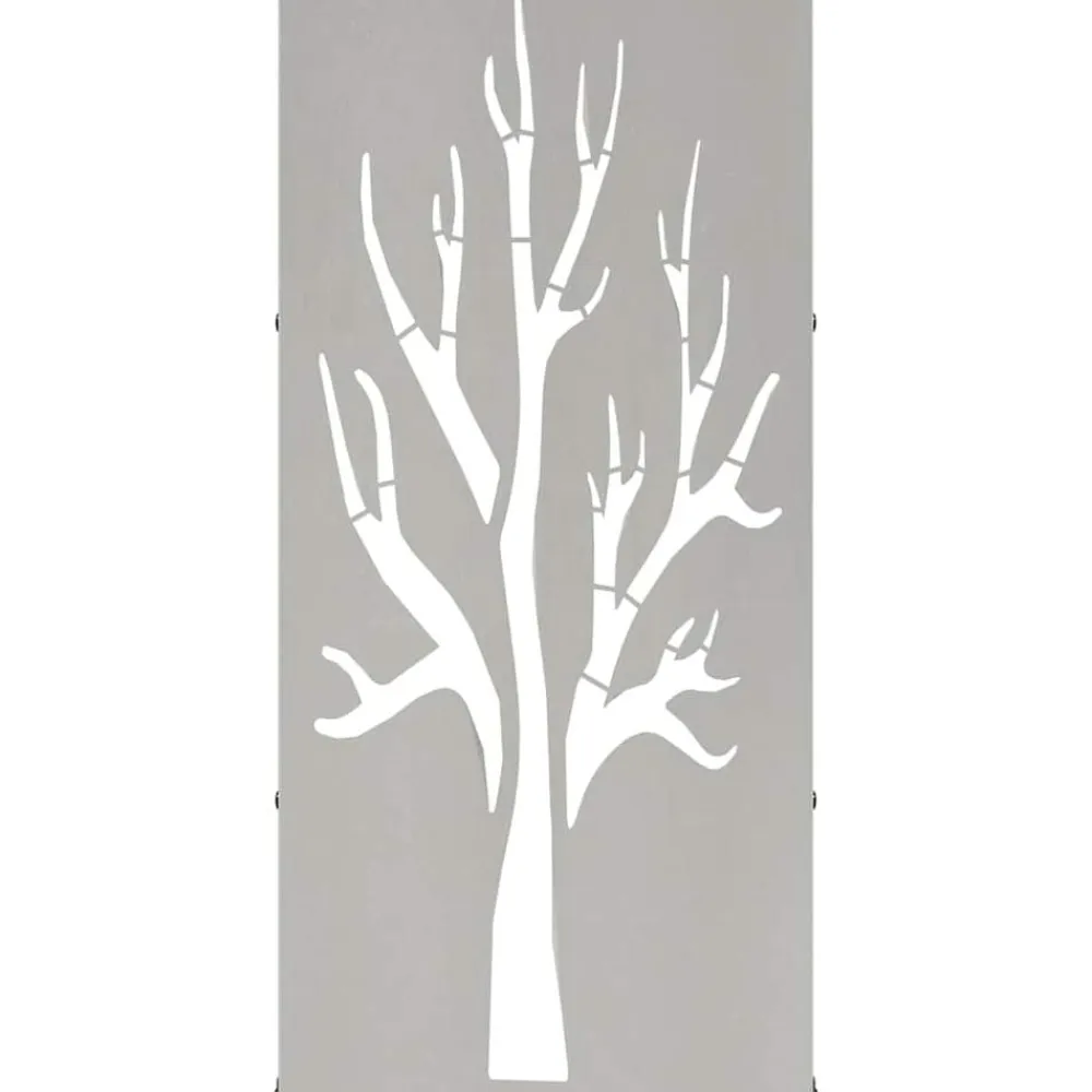 vidaXL Leñero 40x30x80 cm Acero inoxidable Clearance