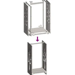 vidaXL Leñero 40x30x80 cm Acero inoxidable Clearance