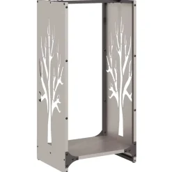 vidaXL Accesorios Para Hornos De Leña Y Chimeneas-Leñero 40x30x80 cm acero corten