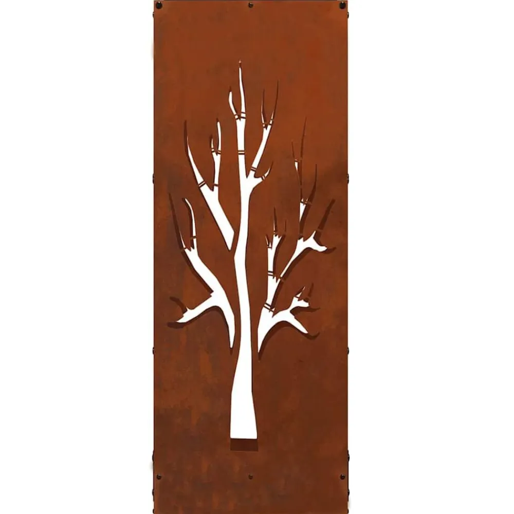 vidaXL Accesorios Para Hornos De Leña Y Chimeneas-Leñero 40x30x80 cm acero corten