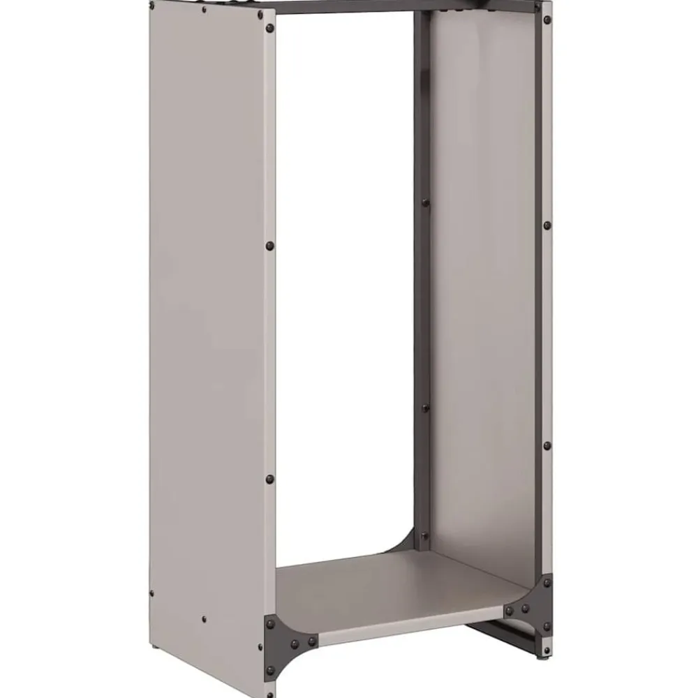 vidaXL Leñero 40x30x80 cm acero corten Acero oxidado Online