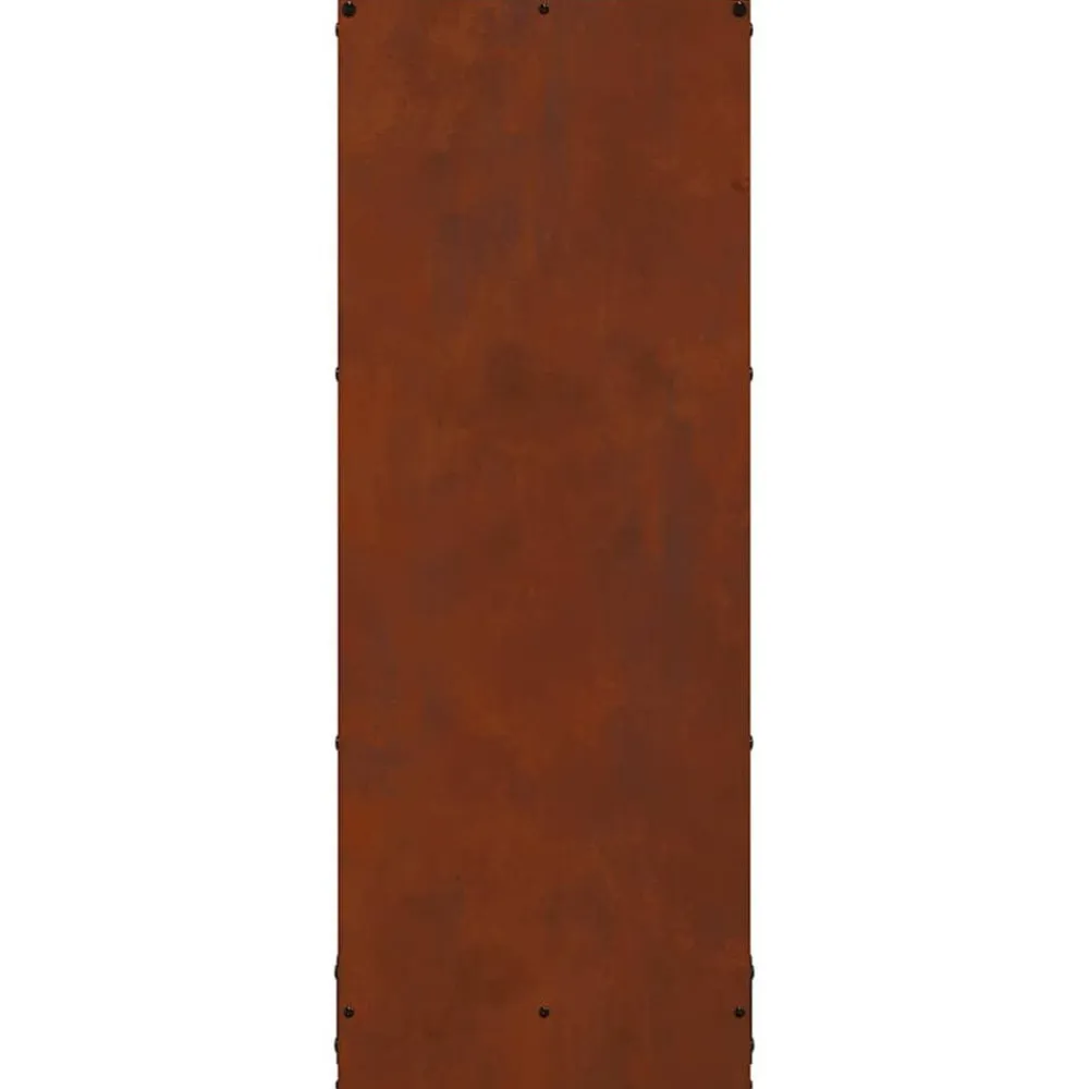 vidaXL Leñero 40x30x80 cm acero corten Acero oxidado Online