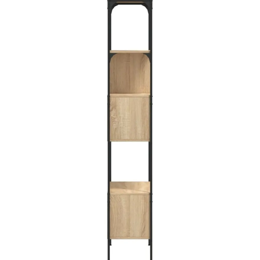 vidaXL Librería 5 estantes madera de ingeniería roble 76x33x188,5 cm Roble Sonoma New