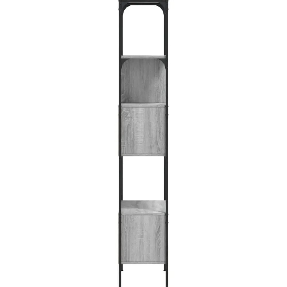 vidaXL Estanterías-Librería 5 estantes madera ingeniería 76x33x188,5cm