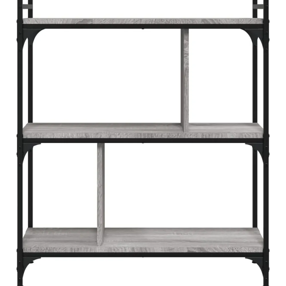 vidaXL Estanterías-Librería 3 estantes madera ingeniería 76x32x88 cm